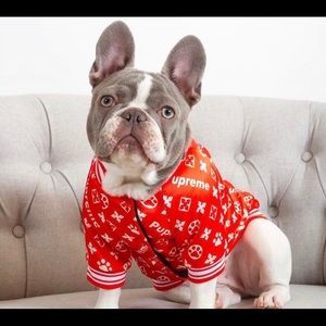 SUPREME inspired dog bomber jacket